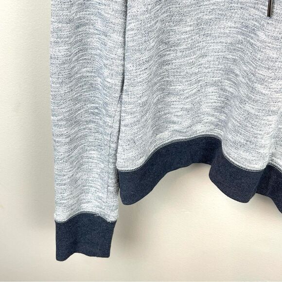 Banana Republic Sweatshirt Hoodie Open Back Blue Size M - Picture 2 of 4